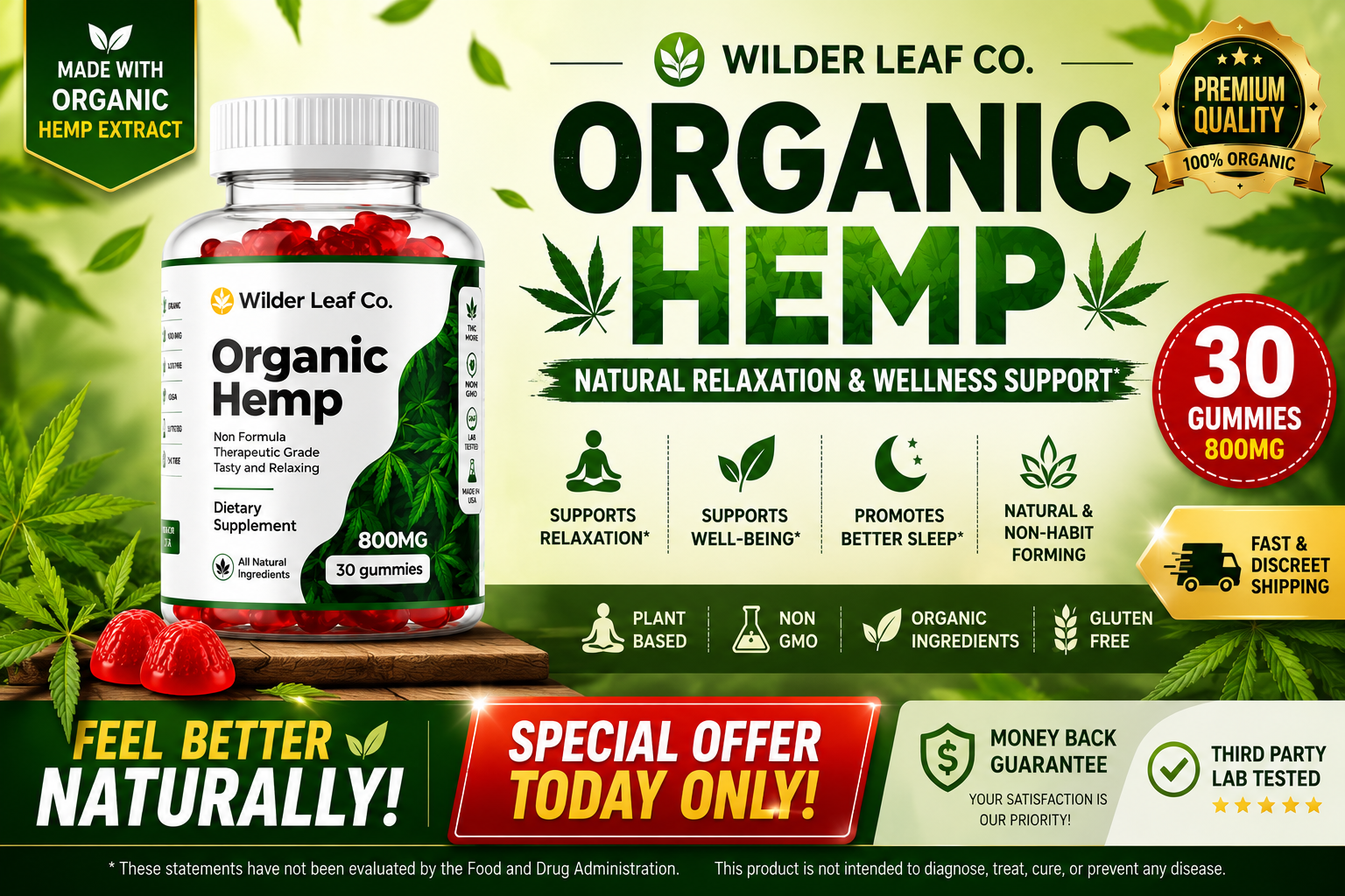Wilder Leaf Organic Hemp Gummies โ Special Offer Today